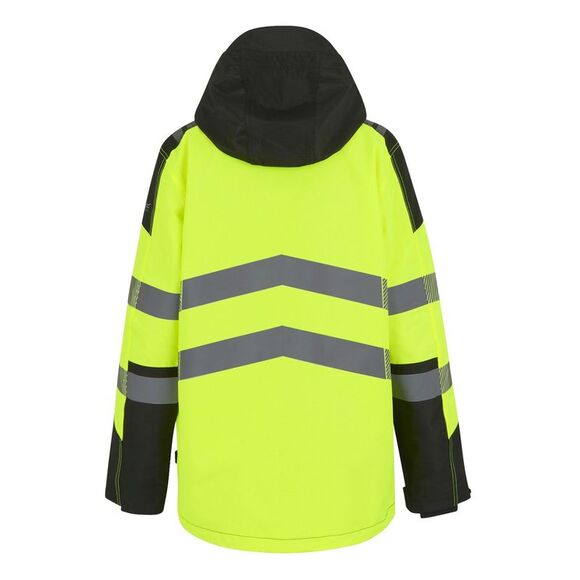Regatta Professional Mens High-Vis Waterproof Jacket / Black/Yellow
